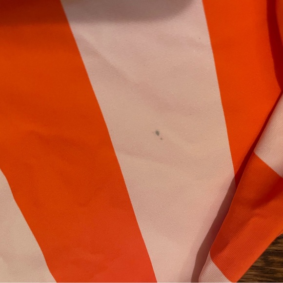 NWT Stella McCartney Orange Striped Flamingo Rash Guard Size 14 - Picture 11 of 12